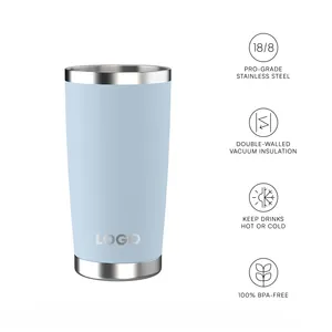 304 Double Walled Vacuum Stainless Steel Coffee Powder Coated Tumbler