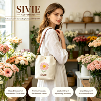 Sac seau en toile polyvalent, sac à bandoulière, sac fourre-tout grande capacité pour le bureau, le quotidien, les courses, vente en gros, logo personnalisé
