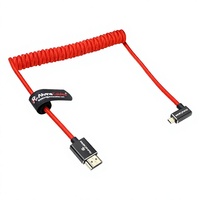 Cables Alvin en ángulo recto Micro USB a Micro USB 8K 60Hz/4K 120Hz trenzados en espiral para cámara y monitor Serie A7