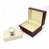 Boîtier de montre de stockage personnalisé de haute qualité boîte de montre en bois solide carrée de luxe pour montre Longines