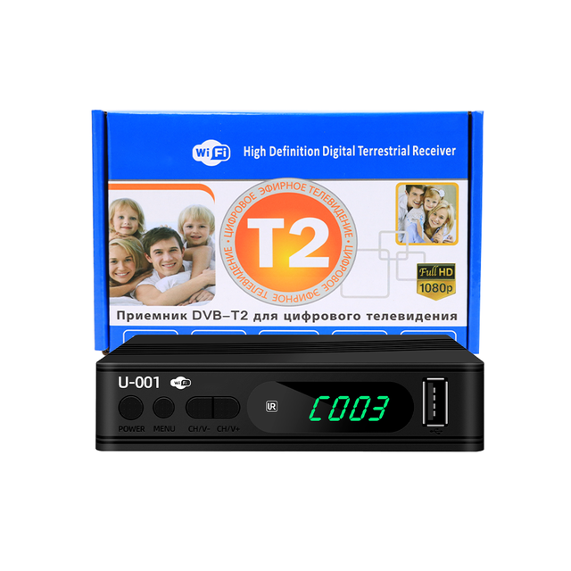 JUNUO Digital Terrestrial TV Decoder HD 1080P DVB T2 OEM Free to Air Channels Wifi Dongle TV Signal Receiver Set Top Box