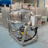 Marmite de cuisson industrielle électrique à vapeur haute pression en acier inoxydable grande capacité 100L 200L pour la préparation alimentaire