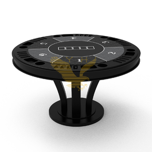 YH Double Face Ronde En Bois Réversible Table De <span class=keywords><strong>Poker</strong></span> Texas Table De <span class=keywords><strong>Poker</strong></span> Pour La Maison - Product Image 2