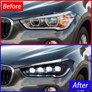 Para <span class=keywords><strong>BMW</strong></span> <span class=keywords><strong>X1</strong></span> F48 F49 2016-2019 actualización accesorios de alta configuración lámparas delanteras de coche LED Auto proyector 4 lentes conjunto de Faros - Product Image 3