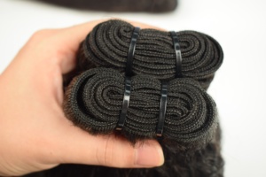 Extensiones de Cabello Humano Remy Vietnamita de Doble Trama y Doble Capa, Tejidas a Mano, Estilo Lacio Rizado, con Adhesivo, Todos los Colores - Product Image 2