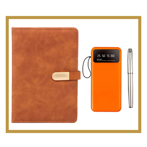 Set de Regalo de Cuaderno de Cuero A5 Personalizado de Lujo 3 en 1 para Reuniones Corporativas y Ceremonias de Graduación de Clientes - Product Image 4