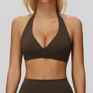 <span class=keywords><strong>Sujetador</strong></span> deportivo de alta gama <span class=keywords><strong>Sujetador</strong></span> de yoga transfronterizo transpirable con cuello Halter y espalda hermosa para Fitness y <span class=keywords><strong>sujetador</strong></span> para correr para mujeres - Product Image 6