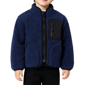 <span class=keywords><strong>Veste</strong></span> en polaire <span class=keywords><strong>sherpa</strong></span> à col montant pour garçon - Product Image 2