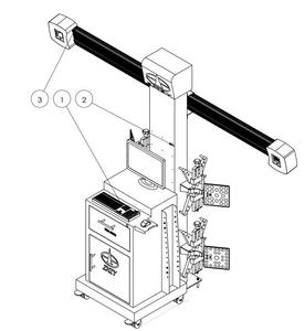 Ô tô 3D Liên Kết Bánh Xe công cụ chẩn đoán hệ thống treo xe dữ liệu hệ thống đo lường - Product Image 6