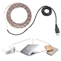3V 4.5V 5V 6V 18V 48V 36V TV kırmızı mavi yeşil pembe Amber RGB doğal beyaz sıcak beyaz usb'li şerit LED