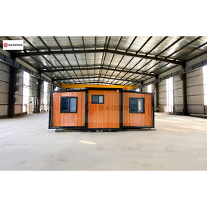 Pvc étage cinq chambres petite maison préfabriquée minuscule maison de conteneur extensible pliable pour la saison d'été Saint Kits et Nevis