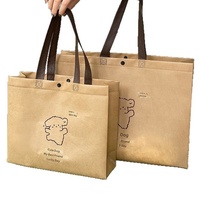 Sacs de vêtements pour magasins de prêt-à-porter, sacs fourre-tout non tissés élégants et haut de gamme, personnalisables avec logo, pour emballage de courses, sans fermeture, multi-tailles