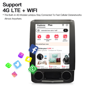 12,1 ''Android14 Carplay Auto para Ford F150 F250 F350 F450 2016-2021Tesla estilo pantalla coche Radio reproductor Multimedia GPS Navi - Product Image 5
