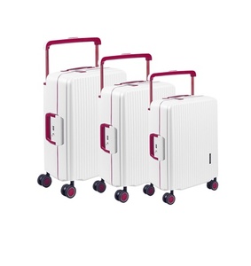 Juego de Maletas de Lujo Moderno de 3 Piezas en PP, 20/24/28 Pulgadas, <span class=keywords><strong>4</strong></span> Ruedas con Rotación de 360°, Combinación de Candado TSA, Sistema de Carro de Aluminio, Ligero - Product Image 1