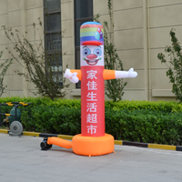 Mascotte publicitaire gonflable en tissu Oxford, personnage de dessin animé agitant les bras, avec ventilateur intégré, étanche, pour événements commerciaux et fêtes