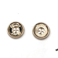 Alésage double quatre boutons métalliques boutons décontractés pour femmes boutons de couture à la main boutons de vêtements haut de gamme accessoires de bijoux diy