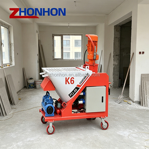 Máquina <span class=keywords><strong>de</strong></span> Pulverización <span class=keywords><strong>de</strong></span> <span class=keywords><strong>Yeso</strong></span> con Bomba <span class=keywords><strong>de</strong></span> Tornillo Automática <span class=keywords><strong>de</strong></span> 30L/min, <span class=keywords><strong>Precio</strong></span> <span class=keywords><strong>de</strong></span> Fábrica HeNan Zhonhon, para Enlucido <span class=keywords><strong>de</strong></span> Paredes en Construcción - Product Image 1