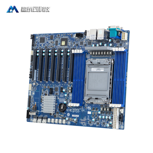 New Gigabyte MU72-SU0 E-ATX Single-Server Motherboard with 8 DDR4 DIMM Slots SATA Interface AMD Chipset