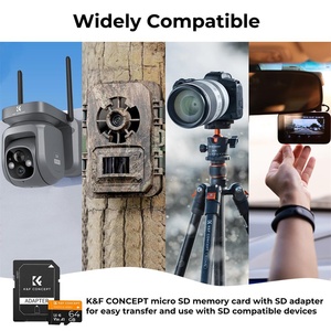 K & <span class=keywords><strong>F</strong></span> Concept 64G Thẻ SD U3/V30/A1 Kèm Bộ Chuyển Đổi Thẻ Nhớ Thích Hợp Cho Camera Giám Sát Gia Đình Máy Ghi Âm Lái Xe Thẻ Nhớ - Product Image 4