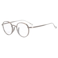 Monture de lunettes en titane pur à bord épais, fabriquée à la main, stock d'usine de Shenzhen, Chine