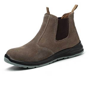 أحذية سلامة للعمل في البناء معتمدة CE S3، أحذية سوداء من الجلد بمقدمة فولاذية مقاومة للثقب ومضادة للكهرباء الساكنة للرجال - Product Image 2