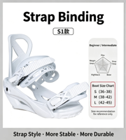Sangles de fixation rapide SP pour skis alpins tout-terrain, carving, snowboard, snowboard freestyle, neige sauvage, pour hommes débutants, avec fermeture à lacets, durables et antidérapantes