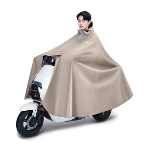 Imperméable en tissu Oxford imperméable coupe-vent classique pour adulte avec bande réfléchissante Logo bâche de voiture pour Camping Tours Long <span class=keywords><strong>Poncho</strong></span> de pluie - Product Image 1