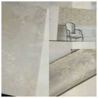 Stiker Dekorasi Dinding Kamar Tidur Eropa Papan Aluminium-plastik Perekat Sendiri Wallpaper Kain Bertekstur untuk Latar Belakang TV