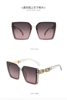 Lunettes de soleil rétro transfrontalières avec grand logo, style tendance Ins Europe et Amérique, pour femme, mode et assortiment, FQ 2256