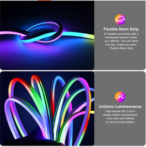 3-year Warranty silicon 7X13 RGB LED Neon Light Strip with remote IP67 8W/m for Neon Signs & disco bar Decoration - Product Image 3
