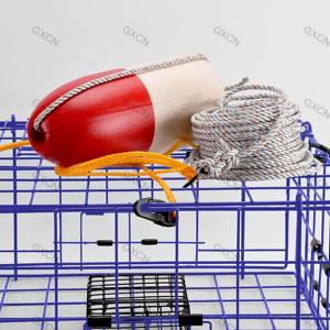 Lot de 2 pièges à crabe pliables, résistants à <span class=keywords><strong>la</strong></span> corrosion, comprenant un sac à appâts, un pot à crabes, une règle et des outils pour une meilleure capture du crabe - Product Image 3