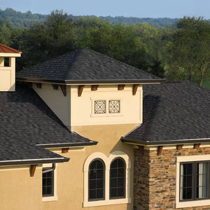 Bardeaux d'asphalte modernes à 3 onglets Carreaux 3D bitumineux renforcés ignifuges et imperméables pour la toiture de la maison et du centre de villégiature pour les temples directs - Product Image 1