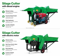 Machine professionnelle de hachage et de broyage du maïs et de l'herbe pour la production d'ensilage