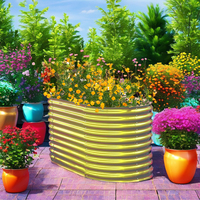 Petit kit de pot de plantes en métal décor intérieur pépinière Bon Sai-extérieur maison cour jardinage jardin surélevé lit Pot de fleur fonction