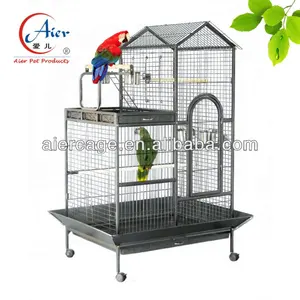 Wrought Iron Cages Breeder Accessories Acrylic Finches Hanging Stand Folding For Birds Parrot Metal Flight Extra Large Bird Cage