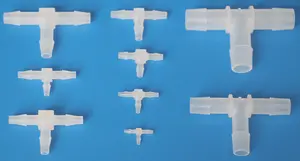 Accesorios de lengüeta de manguera pequeña, conectores en T, accesorios de tubería de manguera de plástico