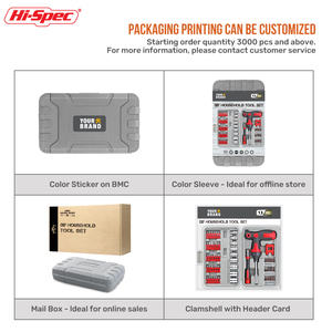 62PC nhỏ gọn Metric ổ cắm công cụ sửa chữa hộp Kit Set chính xác tua vít Ratchet xử lý kích thước nhỏ OEM sẵn sàng thực hiện CR-V chất liệu - Product Image 6