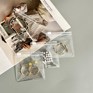 Logotipo personalizado Regalo Pulsera Collar Joyería Embalaje Pvc Cremallera Bolsa Mini Ziplock Bolsa - Product Image 3