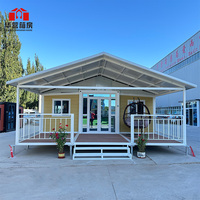 Maisons conteneurs préfabriquées modernes de 20 pieds, 1-2-3 chambres, cuisine, salle de bain, couleur personnalisée, structure en acier pour