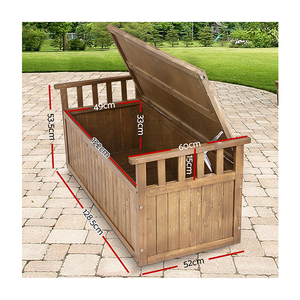 Garden Storage Box Garden Outdoor Storage Box Wooden Bench Chest Toy Tool Sheds Garden Furniture
