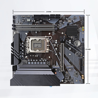 Carte mère de bureau Intel B760 LGA 1700 12e, 13e, 14e génération I3 I5 I7 I9 DDR4 64 Go B760 Pro Micro ATX