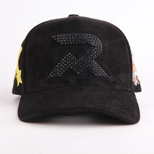 หมวกเบสบอลขอบผ้าซาตินประดับพลอยเทียม5แผงตามสั่งผู้ผลิตหมวกเบสบอลโลโก้ gorras สำหรับกีฬาวิ่ง - Product Image 6