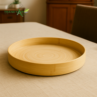 Plateau de service décoratif en MDF écologique de style antique Golden Dawn, de luxe et de haute qualité pour les hôtels, les restaurants et les cuisines domestiques