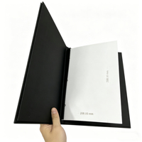 Porte-menu en cuir PU personnalisé pour hôtel et restaurant, classeur à clip, SKN-MH-0345 OEM&ODM