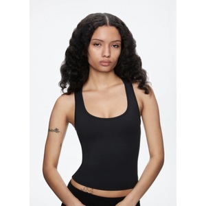 <span class=keywords><strong>Top</strong></span> d'été sans manches de haute qualité pour femmes, logo personnalisé, gilet de sport de fitness à séchage rapide, col carré, haut moulant - Product Image 3