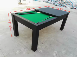 Table de Billard Pliante 2-en-1 pour Maison, 7 Pieds, Style de Meubles, Fonction de Retour de Boule-pour Billard, Salle à Manger, Snooker - Product Image 6
