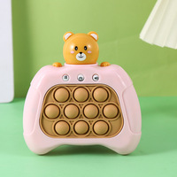 Poussoir rapide s'allume Console de jeu à bulles portable jouet Pop Fidget électronique pousser pousser doigt jeu éducatif