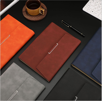 Classeur personnalisé en cuir PU à 6 anneaux, taille A5, organisateurs de journaux intimes à couverture rigide avec logo personnalisé, carnet plat à feuilles mobiles