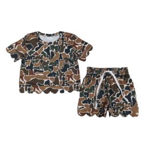 Ensembles de Vêtements Décontractés de Chasse Camouflage Printemps-Automne Respirants 95% Coton 5% Spandex Nouveaux Designs Bordure Festonnée Prêts à Expédier - Product Image 1