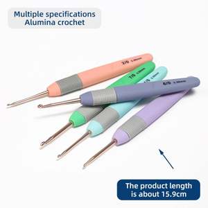 Jp High Quality 9Pcs Mixed Size Durable Hand Knitted 2.0-6 Aluminum Crochet Set - Product Image 2